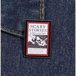 SCARY STORIES To Tell In The Dark Book Enamel Backpack Pin NEW